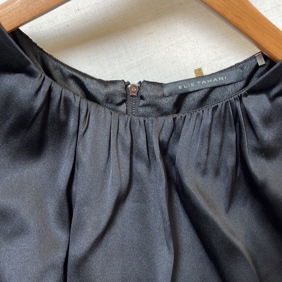 Black Elie Tahari shift Dress Size 6 - Picture 4 of 8